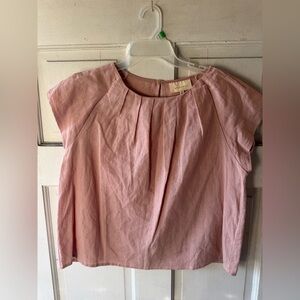 MELLODAY Blush Pink Pleated Top